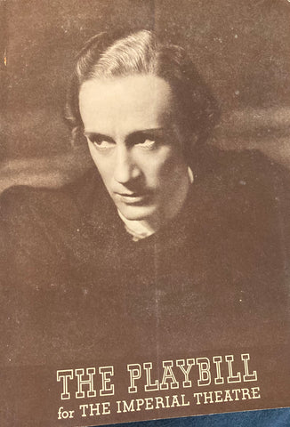 Imperial Theatre, NY. Leslie Howard in "Hamlet." Nov. 23, 1936.