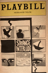 Nederlander Theatre, NY. "Strange Interlude." 1985. Starring Glenda Jackson.