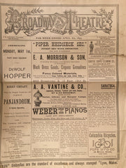 Broadway Theatre, NY. "The Crust of Society." April 8, 1893.