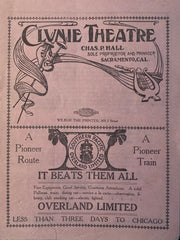 Clune Theatre, Sacramento, CA. "The Chorus Lady." Dec. 18, 1903.