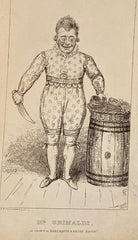 (Etching) I[saac]. R[obert]. Cruikshank. Mr. Grimaldi as Clown in "Harlequin & Friar Bacon." N.d., [ca. 1820]