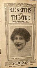 B. F. Keith's New Theatre, Philadelphia. (Variety Show) Oct. 9, 1916.