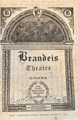 Brandeis Theatre, Omaha, NE. "Twin Beds." August 25, 1918.