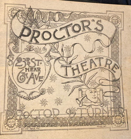 Proctor's Theatre, NY. "Mrs. Wilkinson's Widows." May 18, 1891.