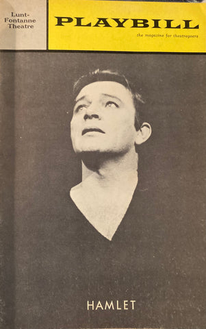 Lunt-Fontanne Theatre, NY. "Hamlet." Starring Richard Burton. May, 1964.