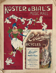 Koster & Bial's Music Hall (Variety/Vaudeville Show), NY. Sept. 19, 1898.