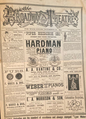 Broadway Theatre, NY. "Country Circus." Dec. 10, 1892.