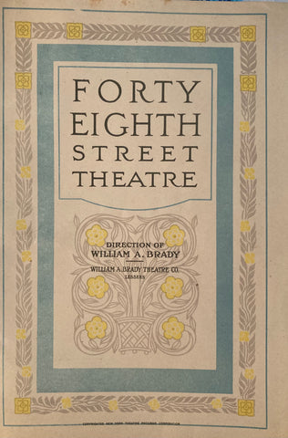 Forty-Eighth Street Theatre, NY. "The Broken Wing." March 28, 1921.