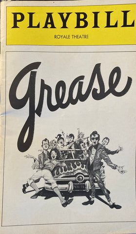 Royale Theatre, NY. "Grease." July, 1977. With Treat Williams.