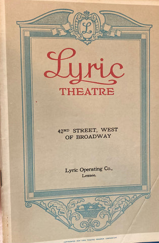 "The Ramblers." May 2, 1927. Lyric Theatre, NY.