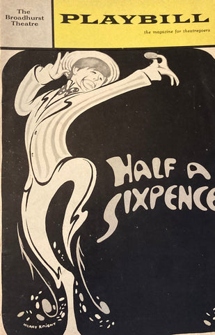 Broadhurst Theatre, NY. "Half a Sixpence." July, 1965. John Cleese in cast.