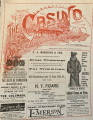 Casino Theatre, NY. "The Fencing Master." Dec. 3, 1892.