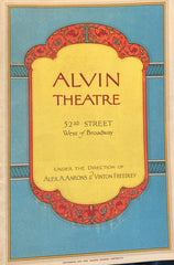 Alvin Theatre, NY. "Funny Face." With Fred and Adele Astaire. Jan. 9, 1928.