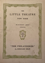 The Little Theater, NY. (George) Bernard Shaw's "The Philanderer." 1913.