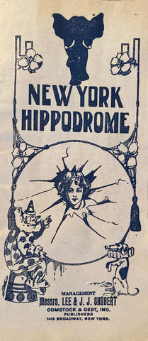 (Vaudeville Program) New York Hippodrome. Jan. 9, 1911.