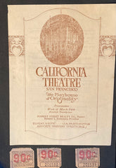 (Early Silent Film) California Theatre, SF. March 5, 1922. Gloria Swanson in "Her Husband's Trademark."