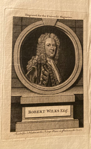 (Engraving) Robert Wilks, Esqr. John Ellys, Artist; J. Woodman, Engraver. (ca. 1800s)