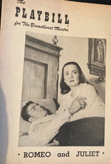 Broadhurst Theatre, NY. "Romeo and Juliet." Starring Olivia de Havilland. March 26, 1951.