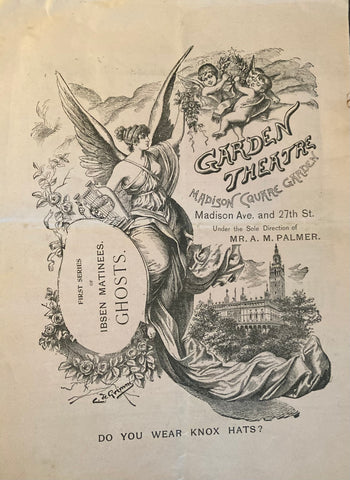 Garden Theatre, NY. Ibsen's "Ghosts." Jan. 25, 1895.