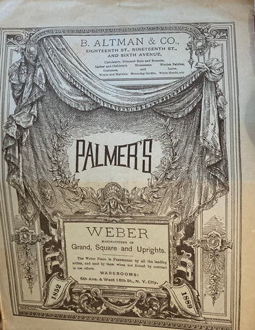 Palmer's Theatre, NY. "Anthony and Cleopatra." With Mrs. Potter. Jan. 10, 1889.