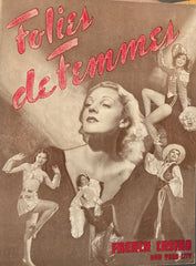 French Casino, NYC. "Folies Bergere." 1936. Souvenir Program.