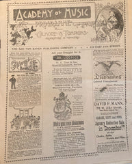 Academy of Music, NY. "The Sporting Duchess." Dec. 9, 1895.