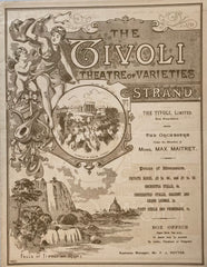 Tivoli Theatre, London. "Theatre of Varieties." N.d. (ca. 1890s.)