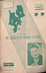 Worchester, MA. Seventh Annual Season of the Worchester Drama Festival. "The Telephone" followed by "The Medium." July 25, 1943.