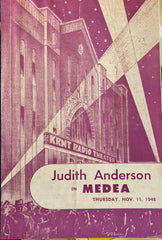 KRNT Theatre. Des Moines, IA. Robinson Jeffers' "Medea." Starring Judith Anderson. Nov. 11, 1948.