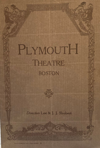 (Yiddish) Magda. Starring Bertha Kalich. Shubert Plymouth Theatre, Boston. April 4, 1927.