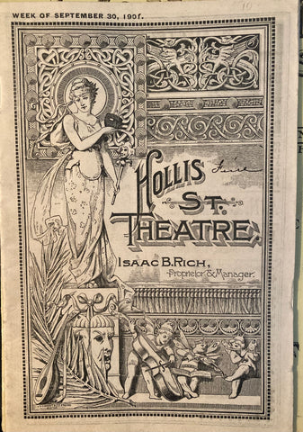 "In the Palace of The King." Hollis St. Theatre, Boston. Sept. 30, 1901.