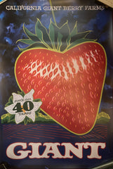 (Poster) California Giant Berry Farms. Signed by Stephen Hosmer. (2023)
