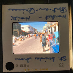 (Haiti) 16 Color 35mm Slides: Port au Prince, Kenscoff, Market, Mountains. (1963).